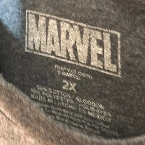 MARVEL Deadpool Gray Short Sleeve Tee Shirt 2XL - Picture 4 of 6